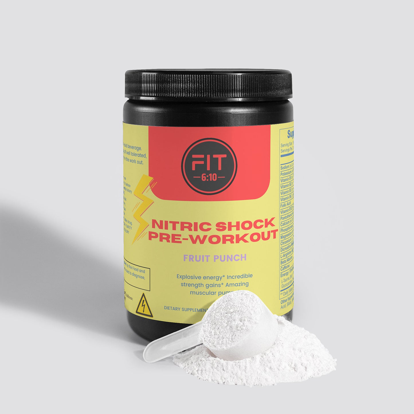 Nitric Shock Pre-Workout Powder (Fruit Punch)