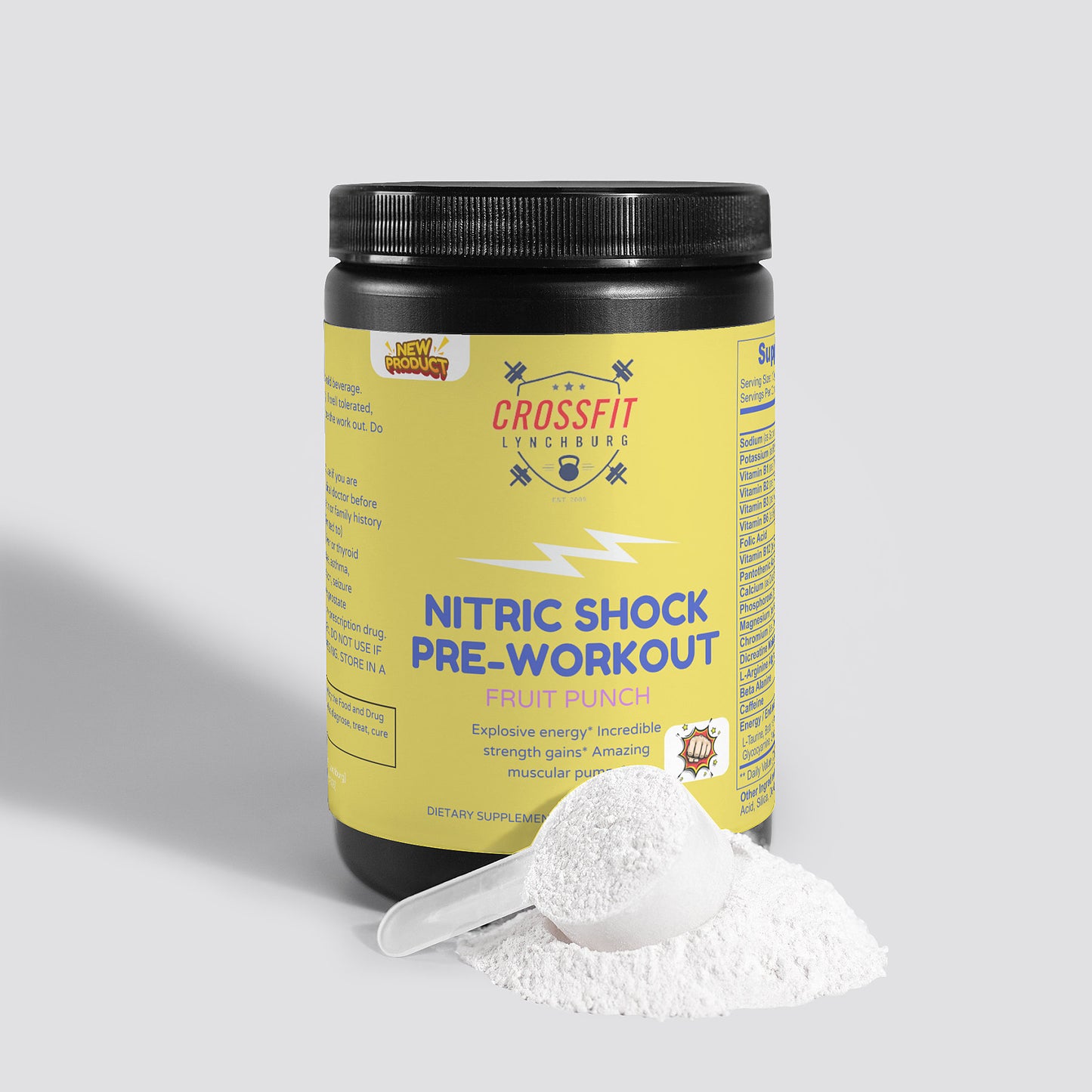 Nitric Shock Pre-Workout Powder (Fruit Punch)