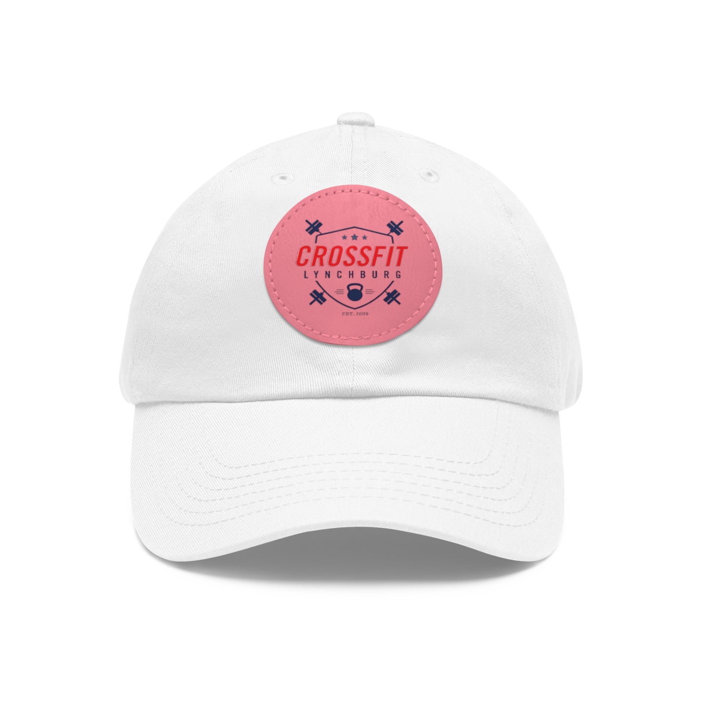 CrossFit Lynchburg Dad Hat with Leather Patch (Round)