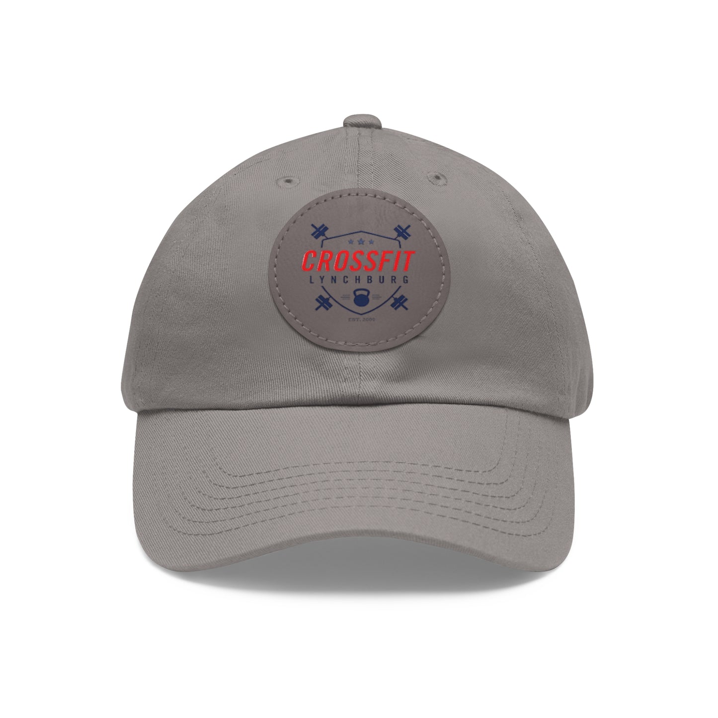 CrossFit Lynchburg Dad Hat with Leather Patch (Round)